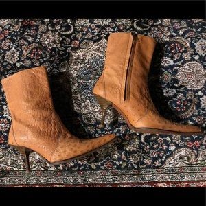 FRIDA CUADRA Ostrich BOOTS Japan 24/ US 8.
